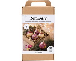 Creativ Company Creatief pakket Decoupage Gedroogde bloemen kerstrood 1 verpakking