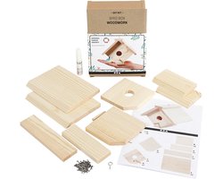 Creativ Company DIY Vogelhuis Grenen 16 cm