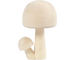 Creativ Company houten decoratie paddestoelen - FSC gecertificeerd speelgoed.