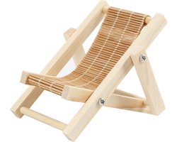 Creativ Company houten mini strandstoel decoratie voor knutselen en poppenhuis.