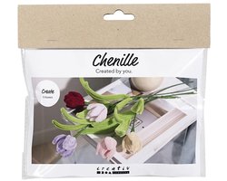 Creativ Company knutselset bloemen chenilledraad kleurrijk hobby.