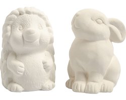 Creativ Company Terracotta Spaarpotten 10 cm Konijn en Egel