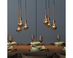 creative cables - Metalen verlengbuis voor hanglampen of tafellampen - 20 cm, Satijn brons