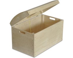 Creative Deco Houten Speelgoedkist Kist| 56,5 x 33 x 36,5 cm | Perfect voor Decoupage Schilderen & Decoreren