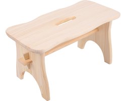 Creative Deco Peuters Houten Stoeltje – 39x18x21cm – Dennenhout, Opstapkruk