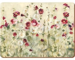 Creative Tops Placemats Field Poppies 30 X 23 Cm Kurk Crème 6 Stuks
