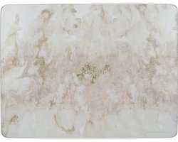 Creative Tops Placemats Marmer 30 X 23 Cm Kurk Wit/goud 6 Stuks