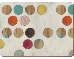 Creative Tops Placemats Retro Spot 40 X 29 Cm Kurk Crème 4 Stuks