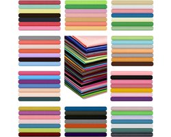 Creatorally 70 stuks Katoenen Stoffen - Vierkante Lapjes Stoffen - 25x25 cm - Effen Kleur Lapjes - Naaien DIY - Bedding - quilt - patchwork - Stof voor Quilten