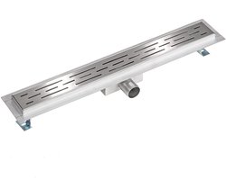 Creavit Aloni RVS douchegoot flens met uitneembaar sifon 70cm