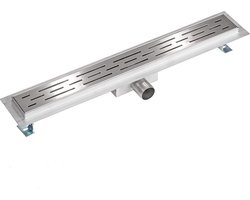 Creavit Aloni RVS douchegoot flens met uitneembaar sifon 80cm