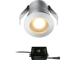 Cree LED inbouwspot Burgos wit in - 3W / rond / dimbaar / 230V / IP65 / downlights / plafondspots / spotjes / inbouwspots / badkamer / woonkamer / keuken / spotlight / warmwit