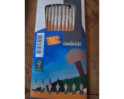Crelando 13 stuks Kwasten - met Houten handvatten