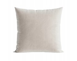 Crème Decoratieve Kussenhoes 50x50 cm Zacht Fluweel