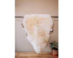 Creme Schapenvacht XL (115cm) - Creme Beige MIX - 100% Echt Schapenvel