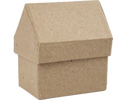 Creotime Huis, afm 6x8,5 cm, 4 stuks