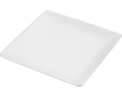 Creotime Vierkante Borden 10 Stuks 12,5 X 12,5 Cm Wit