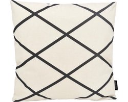 Criss Cross / Kruis Square Kussenhoes | Katoen/Linnen | 45 x 45 cm