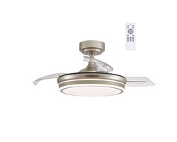 CristalRecord - Plafondventilator Moss Ø 106 cm mat chroom