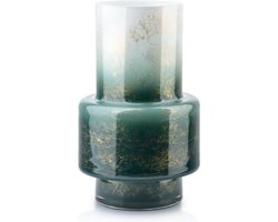 Cristie vaas - marmer - groen wit - 34cm hoog