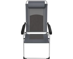 Crivit Campingstoel - 6 Standen - Licht en stevig frame - Inklapbaar - tuinstoelen - ligstoel
