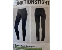 Crivit Dames Legging - Maat L 44/46 - Zwart - Met zakje voor GSM