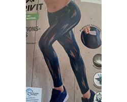 Crivit Dames Legging - Maat S 36/38 - Met zakje voor gsm