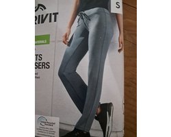 Crivit Dames Sportbroek - Maat S - Blauw/grijs