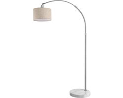 CRLYN® Booglampen Staand Voerlamp - Vloerlampen Woonkamer - Beige