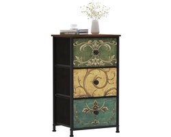 CRLYN® Dressoir Kasten - Ladekast - Buffetkast Industrieel - Hout - Groen