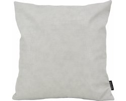 Croco Lichtgrijs Kussenhoes | Krokodillen Print | PU Leder | 45 x 45 cm