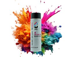 CROP Plastic Dip Spuitbus - Zwart Hoogglans Autolak - Waterafstotende Rubber Spray - 500ml - Lakverf voor de Auto
