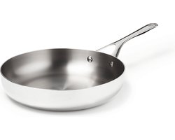 Crowd Cookware Titanium Koekenpan - 5-ply - Geschikt voor alle warmtebronnen - 28 cm
