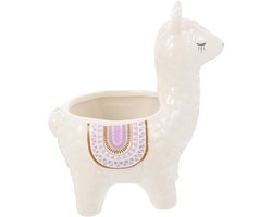 Crrynuo 1 Stuk Wit Alpaca Keramische Bloempot Mini Vetplanten Pot Binnenhuis Decoratie Cadeau