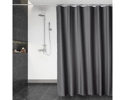 Crrynuo - Douchegordijn Anti Schimmel - Douchegordijnen - PVEA Douchegordijn - 180X200Cm - 1 Stuk - Waterdicht En Wasbaar - Zwart