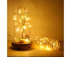 Crrynuo Fairy Lights - Lichtsnoer Binnen en Buiten - 3 meter LED Lampjes Slinger - LED Lampjes Slinger - Warm White