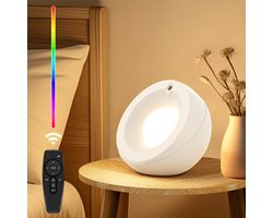 Crrynuo - Nachtlamp - RGB Kleurverandering - Sterrenprojectie - Met Afstandsbediening Sterrenhemel Projector Nachtlamp - 1 Stuk - Timmer & Dimmbare Functie - Wit