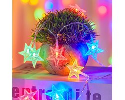 Crrynuo Sterrenlichten - Lichtsnoer - Lichtsnoer binnen - 3m - 20x LED Lamp - LED verlichting buiten - Lichtsnoer tuin