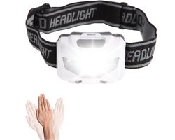 Crynuo Hoofdlamp - Verstelbaar - batterijgevoede - Hoofdlampje - Wit