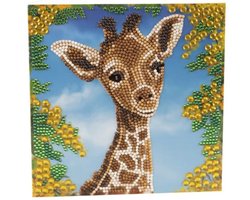 Crystal Art Card: Baby Giraffe-Martha Bowyer (18x18 cm)