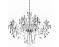 Crystal Chandelier - 15 Arm Kristallen Kroonluchter - Clear - Hanglamp - Woonkamerlamp - Moderne lamp - Plafonniere