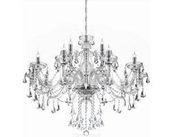 Crystal Chandelier - 15 Arm Kristallen Kroonluchter - Clear - Hanglamp - Woonkamerlamp - Moderne lamp - Plafonniere