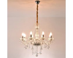 Crystal Chandelier - 8 Arm Kristallen Kroonluchter - Hanglamp - Woonkamer Lamp - Moderne Lamp - Plafonniere