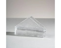 Crystal Line servethouder 16 cm – reliëfdesign – transparant glas – dagelijks gebruik