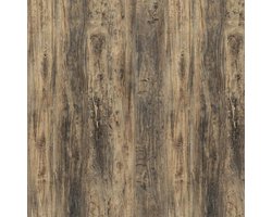 CSGoods - Zelfklevend Behang Hout Effect, Donkere Kleverige Achterkant, Verwijderbaar voor Meubels en Muren - Bruin Eiken - 60cm X 500cm