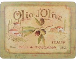 CT Placemat Olijfolie - Olio d'Oliva (box met 4 stuks)