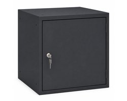 Cube Locker OKK 45 cm – Antraciet – Met cilinderslot