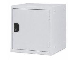 Cube Locker OKK 45 cm – Lichtgrijs – Met cilinderslot