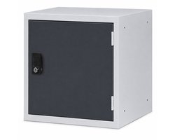 Cube Locker OKK 45 cm – Lichtgrijs/Antraciet – Met cilinderslot
