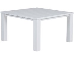 Cube lounge dining tafel - 115,5 x 115,5 cm - mat wit